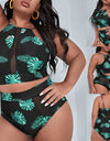 Plus Size Bowknot High Waist Brazilian Bikini Set