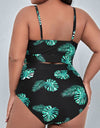 Plus Size Bowknot High Waist Brazilian Bikini Set
