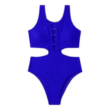 Load image into Gallery viewer, Wrap Push Up Solid One-Piece Bathing Suit
