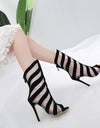 Sexy Mesh Gauze High Heels