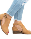 Flat Wedge PVC Buckle metal Ankle strap shoes