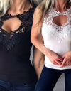 Summer Vest Camisole Sleeveless Lace Crochet Top