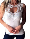 Summer Vest Camisole Sleeveless Lace Crochet Top
