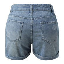 Cargar imagen en el visor de la galería, High Waist Casual Zipper Shorts
