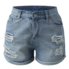 Cargar imagen en el visor de la galería, High Waist Casual Zipper Shorts
