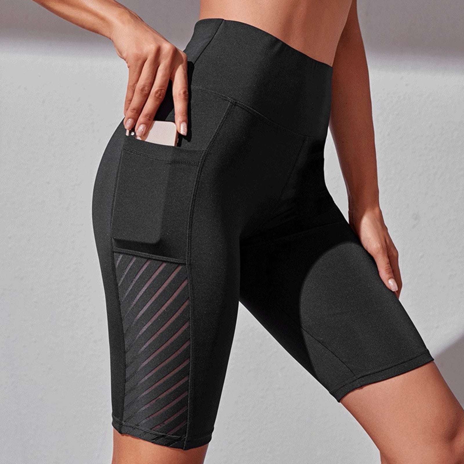 Scrunch Seamless Fitness Yoga High Waist Workout Shorts