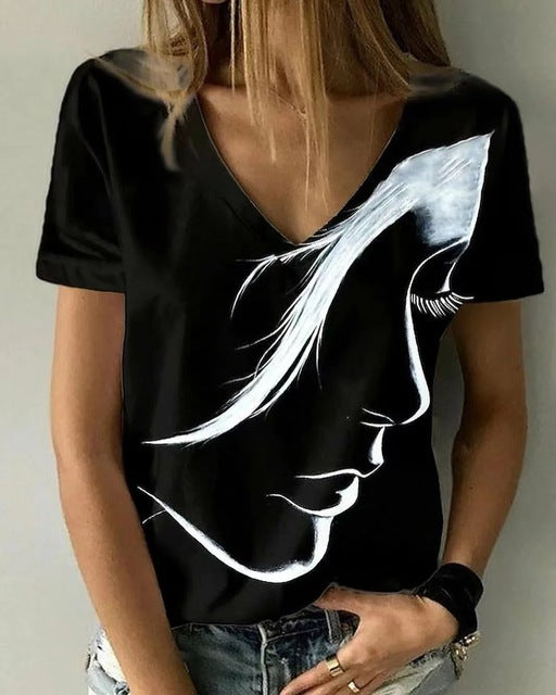 Casual 3D Printed T Shirt Abstract