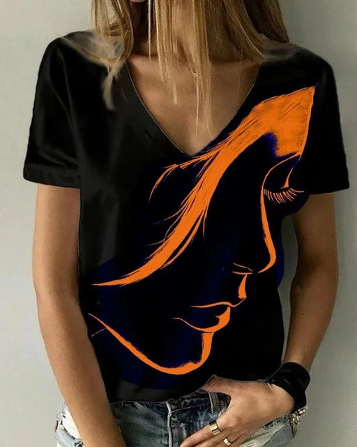 Casual 3D Printed T Shirt Abstract