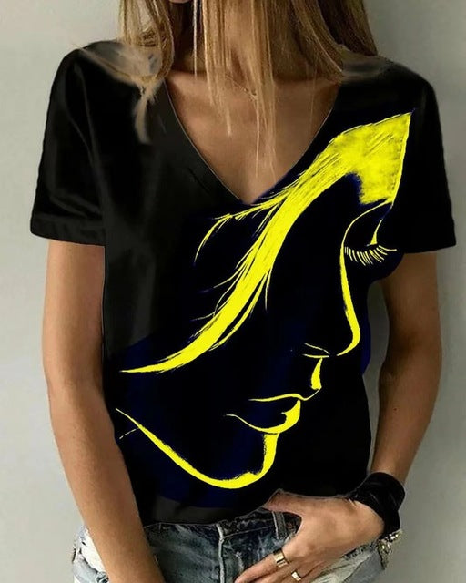 Casual 3D Printed T Shirt Abstract