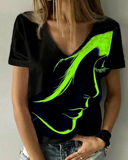Casual 3D Printed T Shirt Abstract