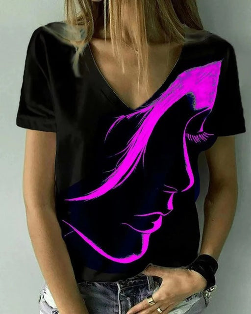 Casual 3D Printed T Shirt Abstract