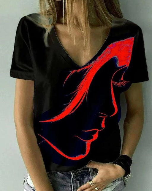 Casual 3D Printed T Shirt Abstract