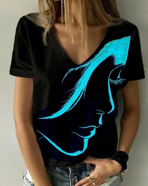 Casual 3D Printed T Shirt Abstract