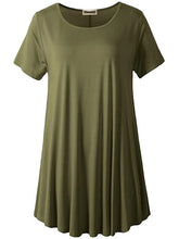 Load image into Gallery viewer, Plus Size Short Sleeve Tunic Blouse
