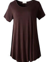 Plus Size Short Sleeve Tunic Blouse