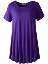 Load image into Gallery viewer, Plus Size Short Sleeve Tunic Blouse
