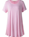 Plus Size Short Sleeve Tunic Blouse