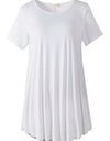 Plus Size Short Sleeve Tunic Blouse