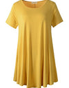 Plus Size Short Sleeve Tunic Blouse