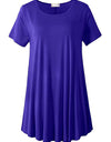 Plus Size Short Sleeve Tunic Blouse