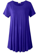 Load image into Gallery viewer, Plus Size Short Sleeve Tunic Blouse
