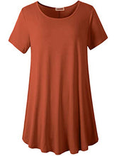 Load image into Gallery viewer, Plus Size Short Sleeve Tunic Blouse
