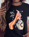 Women Black T Shirt