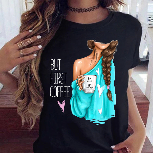 Women Black T Shirt