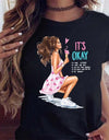 Women Black T Shirt