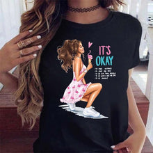 Load image into Gallery viewer, Women Black T Shirt
