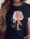 Women Black T Shirt