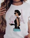 Women Black T Shirt