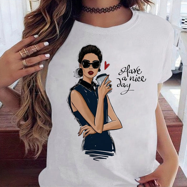 Women Black T Shirt