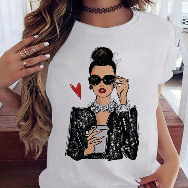 Women Black T Shirt
