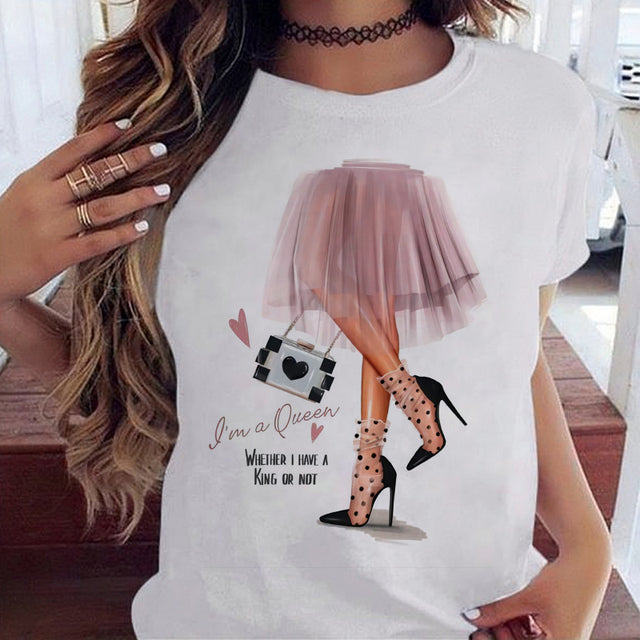 Women Black T Shirt