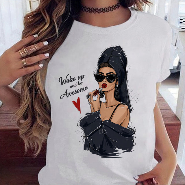 Women Black T Shirt