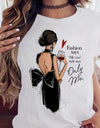 Women Black T Shirt