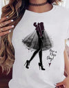 Women Black T Shirt