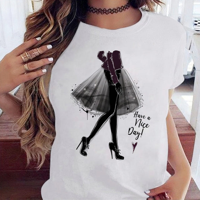 Women Black T Shirt