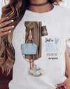 Women Black T Shirt
