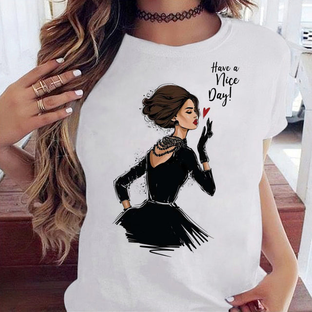 Women Black T Shirt