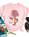 Women Black T Shirt