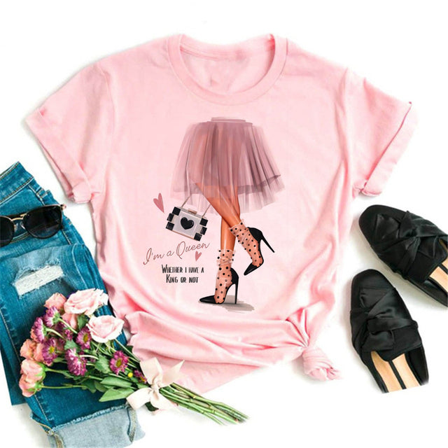 Women Black T Shirt
