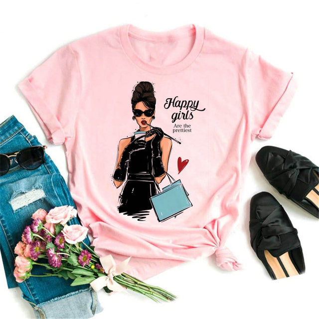 Women Black T Shirt