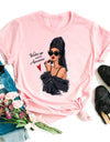 Women Black T Shirt
