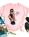 Women Black T Shirt