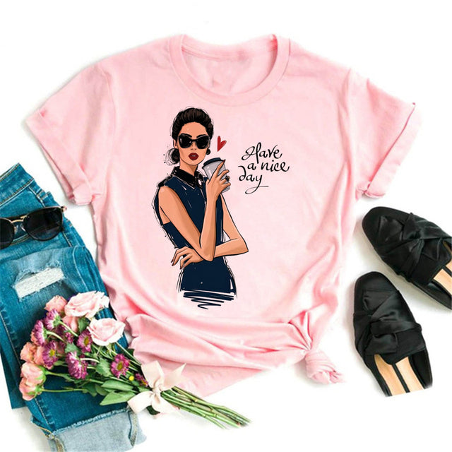Women Black T Shirt