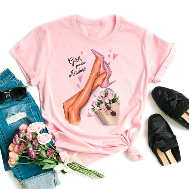Women Black T Shirt