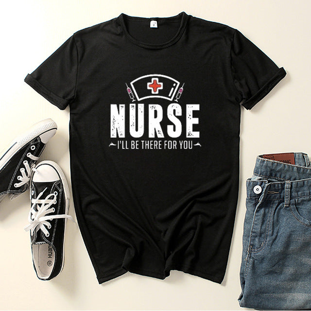 Nurse Be for You Letter Print Women T Shirt