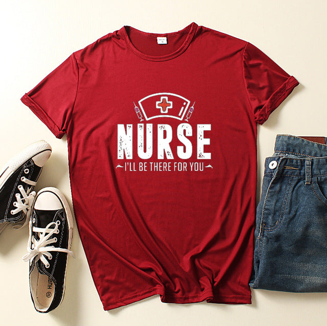 Nurse Be for You Letter Print Women T Shirt